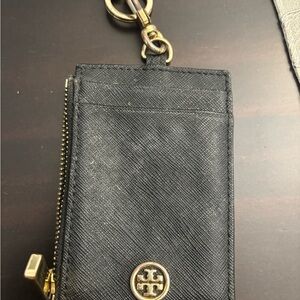 Tory Burch Black lanyard Card Holder
